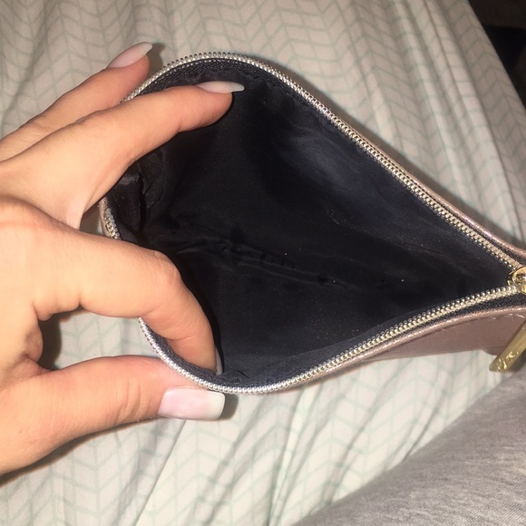 Lancôme Paris makeup bag small pink shimmery - Picture 3 of 5